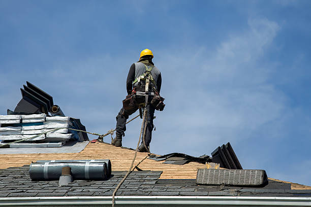 Professional Storm Damage Roof Repair technician working in Le Grand, IA